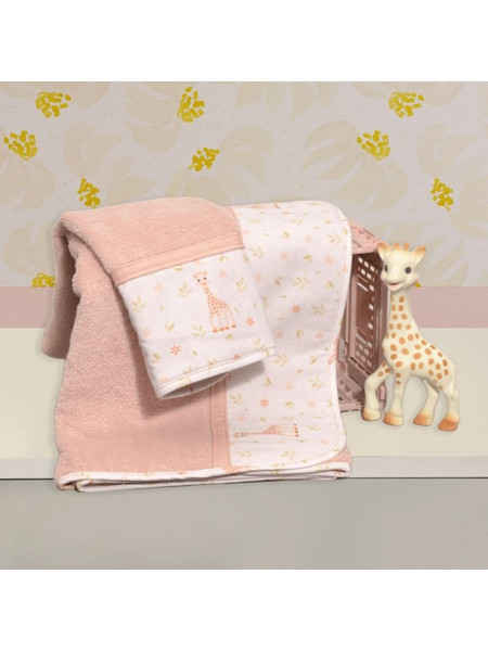 Sophie La Girafe Des 502 Σετ Βρεφικές Πετσέτες 2τμχ 450gr/m²