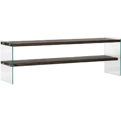 Hanah Home Έπιπλο Τηλεόρασης Ξύλινο Ανθρακί Μ140xΠ35xΥ45cm Aqua 552NOS2365