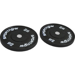 Sportnow Σετ Δίσκοι Ολυμπιακού Τύπου Rubber Cover 2x10kg Φ50mm A91-310V00BK