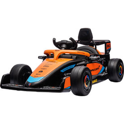 AIYAPLAY McLaren Ηλεκτροκίνητο Μονοθέσιο Παιδικό Go Cart με Τηλεχειριστήριο Μαύρο Πορτοκαλί