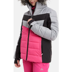 McKINLEY Αθλητικό Παιδικό Μπουφάν Χειμωνιάτικο Puffer Αδιάβροχο Αντιανεμικό Φούξια Γκρι 420904-901