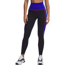 Under Armour Project Rock Γυναικείο Κολάν Μακρύ Ψηλόμεσο Μαύρο Royal Blue 1389699-001