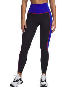 Under Armour Project Rock Γυναικείο Κολάν Μακρύ Ψηλόμεσο Μαύρο Royal Blue 1389699-001