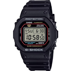 Casio G-Shock Ψηφιακό Ανδρικό Ρολόι Χρονογράφος με Μαύρο Καουτσούκ Λουράκι DW-5600RL-1ER