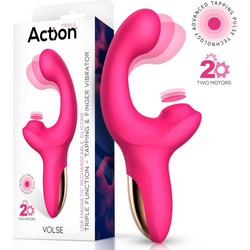 IntoYou Action Volse Triple Vibrator Δονητής Ροζ