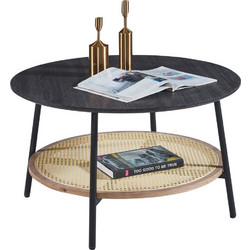 HomeMarkt Sewell Τραπεζάκι Σαλονιού Ξύλινο Φ80xΥ46cm HM18033