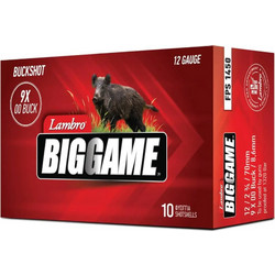 Lambro Big Game Φυσίγγια Δράμια 12Cal 76mm 9βολα 33.5gr 10τμχ