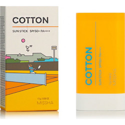 Missha Cotton Αντηλιακό Stick Προσώπου SPF50 17gr