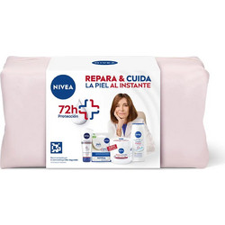 Nivea Repair & Care Lip Balm 4.8gr + Gel 250ml + Jar 400ml + Hand Cream 100ml + Neseser