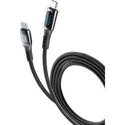 Cellular Line Braided USB-C to USB-C 2m Black 456145