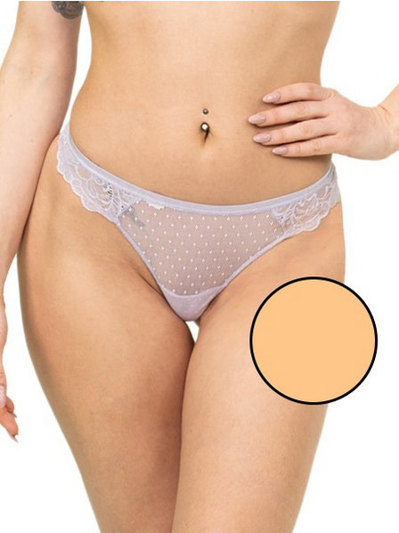 Miss Rosy Γυναικείο String με Δαντέλα Μπεζ 11186