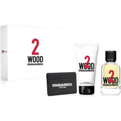 Dsquared2 2 Wood Eau de Toilettel 50ml + Shower Gel 50ml + Card Holder