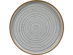 Decor Spira Grey Πιάτο Ρηχό Κεραμικό 27cm BF-GRI301