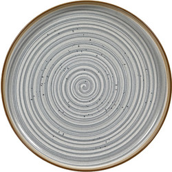 Decor Spira Grey Πιάτο Ρηχό Κεραμικό 27cm BF-GRI301