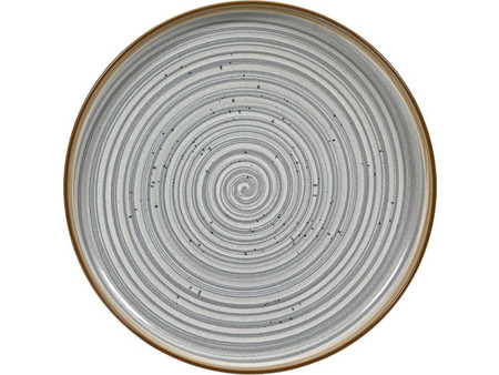 Decor Spira Grey Πιάτο Ρηχό Κεραμικό 27cm BF-GRI301
