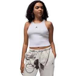 Jordan ESS+ Tank Γυναικείο Αθλητικό Crop Top Λευκό HF9474-100
