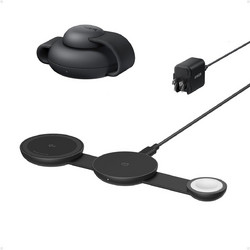 Anker MagGo UFO 3in1 Ασύρματος Φορτιστής Qi Pad 15W Black