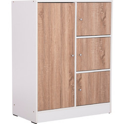 HomeMarkt Παπουτσοθήκη Ξύλινη Matin Sonoma M80xΠ39.5xY99.5cm HM2479.01