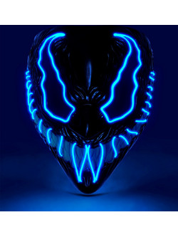 Μάσκα Venom Μπλε με Led 30336