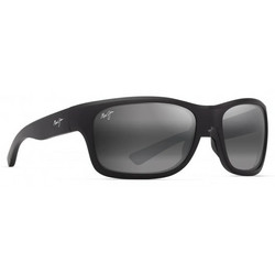 Maui Jim NUI 681-02 Ανδρικά Γυαλιά Ηλίου Ορθογώνια Κοκάλινα Μαύρα Φακό