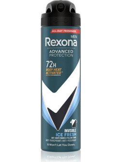 Rexona Advanced Protection Invisible Ice Fresh Ανδρικό Αποσμητικό 72h 150ml