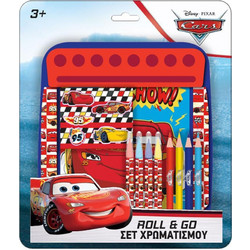 Disney Cars Roll & Go Σετ Ζωγραφικής 24.5x21cm 12τμχ