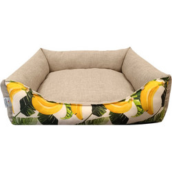 WoofModa Banana Καναπές Κρεβάτι Σκύλου Κίτρινος 53x46cm