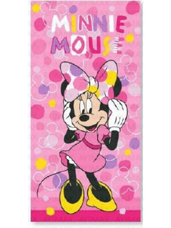 Aymax Minnie Mouse Παιδική Πετσέτα Θαλάσσης Ροζ 70x140cm