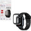 Volte-Tel Πλαστική Θήκη Tempered Glass για Apple Watch 7 41mm Μαύρη
