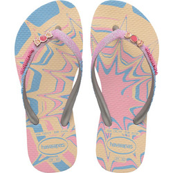 Havaianas Παιδικές Σαγιονάρες για Κορίτσι Μπεζ Γαλάζιες Ροζ 4146976-9321
