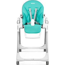 Peg Perego Prima Pappa Follow Me Αναδιπλούμενο Καρεκλάκι Φαγητού με Ρόδες Τιρκουάζ
