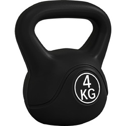 HOMCOM A91-076V04BK Kettlebell Πλαστικοποιημένο 4kg