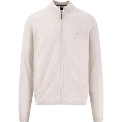 Fynch Hatton Ανδρική Ζακέτα Fleece με Φερμουάρ Μπεζ 1502317-824