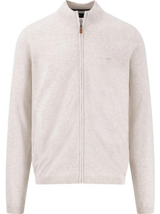 Fynch Hatton Ανδρική Ζακέτα Fleece με Φερμουάρ Μπεζ 1502317-824