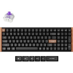 Keychron K4 HE Special Edition Ασύρματο Μηχανικό Gaming Πληκτρολόγιο με Gateron Double-Rail Magnetic Nebula Διακόπτες RGB Black