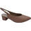 Piccadilly Ανατομικές Γόβες Slingback Δερμάτινες με Χοντρό Χαμηλό Τακούνι Ταμπά 739031-86