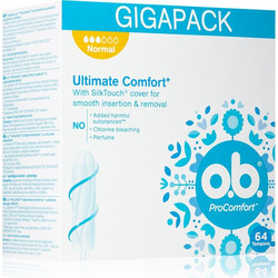 O.B. Pro Comfort Normal Ταμπόν για Κανονική Ροή 3 Σταγόνες 64τμχ