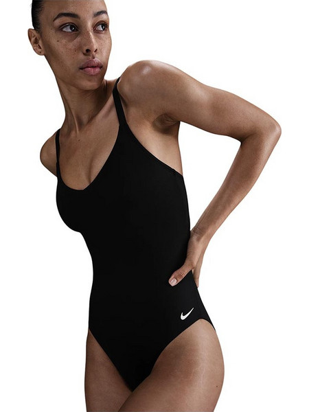 Nike Αθλητικό Ολόσωμο Μαγιό Μαύρο NESSF232-001