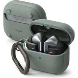 Ringke Onyx Magnetic Θήκη Σιλικόνης με Γάντζο για Samsung Galaxy Buds 3 / 3 Pro Πράσινη