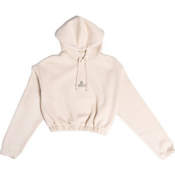 Target Γυναικείο Αθλητικό Crop Top με Κουκούλα Nude W25-67072-05
