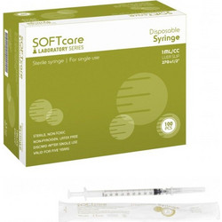 Bournas Medicals SoftCare Σύριγγες 1ml με Βελόνα Ινσουλίνης 27G 12.7mm 100τμχ