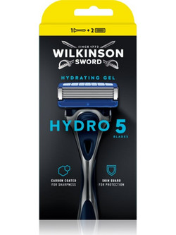Wilkinson Sword Hydro 5 Ξυραφάκι μιας Χρήσης με 5 Λεπίδες & Λιπαντική Ταινία + Ανταλλακτικές Λεπίδες 2τμχ