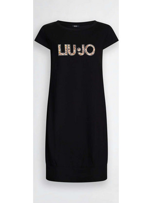 Liu Jo Mini Καλοκαιρινό Καθημερινό Φόρεμα Μαύρο VA5194JS003