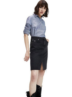 Tommy Jeans Μίνι Φούστα Τζιν Ψηλόμεση Μαύρη DW0DW07328-1BYNI