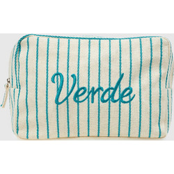 Verde 07-0370 Γυναικείο Νεσεσέρ Παραλίας 24x8x17cm Γαλάζιο