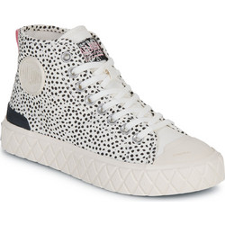 Palladium Palla Γυναικεία Sneakers Μποτάκια Εκρού Μαύρα 79121-267-M