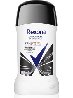 Rexona Advanced Protection Invisible Ανδρικό Αποσμητικό Stick 72h 50ml