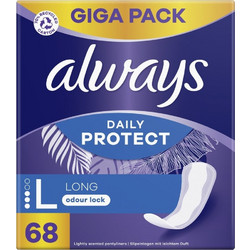 Always Daily Protect Long Σερβιετάκια για Ελαφριά Ροή 3 Σταγόνες 68τμχ