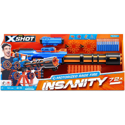 Zuru X-Shot Insanity Motorised Rage Fire Σετ Παιδικό Όπλο με Βελάκια 36605