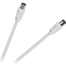 Dm Καλώδιο Κεραίας Coax Male to Coax Female 10m White DM-2735F-10